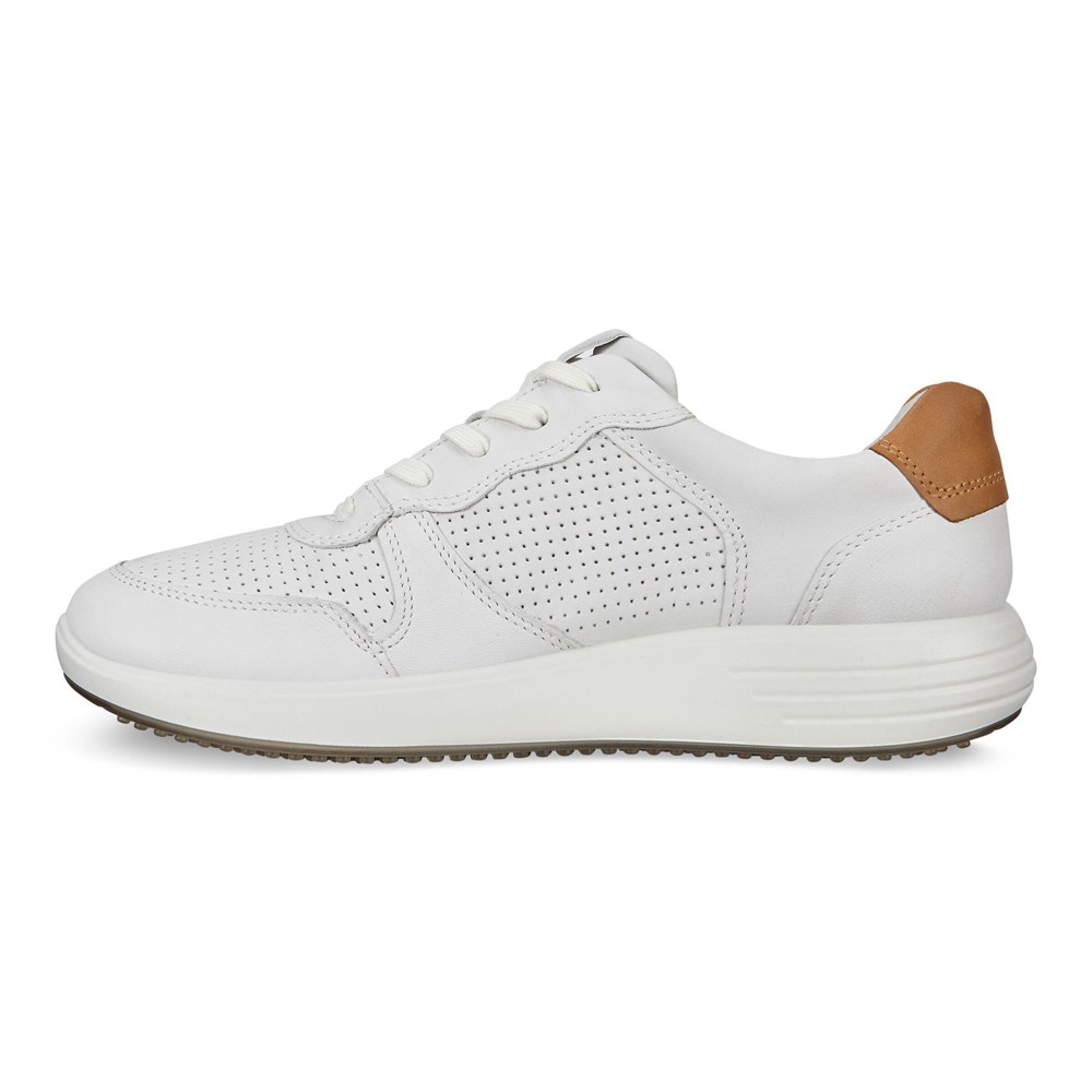 Tenis Hombre - ECCO Soft 7 Runner Lace-Ups - Blancos - JMN273405